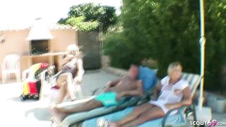 GERMAN WIFE MADE HUSBAND TO CUCKOLD AND BONED BOY AT