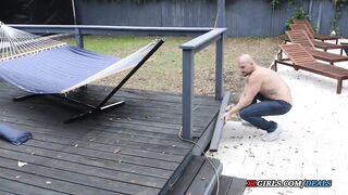 a long dick for a chubby cougar with huge natural