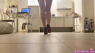 Minx Masturbates Snatch Inside The Kitchen While No one Is