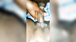 I rubbed her vagina with my penis and she squirted nonstop like a fountain ⛲