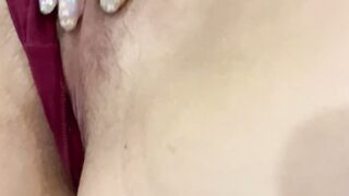 My gorgeous bushy twat cum so pretty. she’s so soak