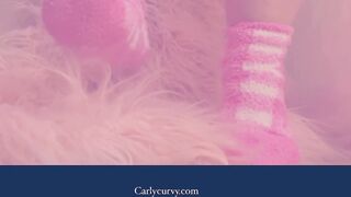 Adorable socks and cunt play into a soft pink setting!