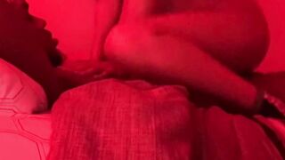 REDBONE CREAMS ON big black cock