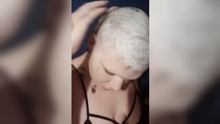 Buzz cut with clippers and then razor bald smooth
