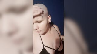 Buzz cut with clippers and then razor bald smooth