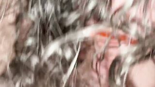Pregnant bimbos strokes and fucks gets cum into her interracial sex sexual mom tinder skank turned on
