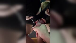 2 nasty girls having fun, when he cum on they faces
