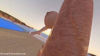 Resort Desires (Giantess growth & Hyper penis)