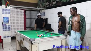 Snooker between friends ends inside a mind-sucking sex party