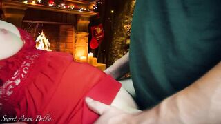 XXXMAS - For Christmas my hubby lick my snatch, fucked me rough and cum on my clothes, What else ?
