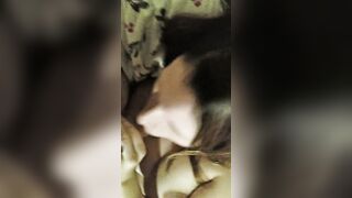Milf having fun with new sex toy and getting a facial