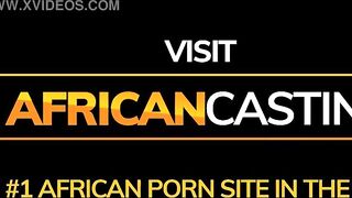 Traditional Ebony Private Interracial Facial for a Job