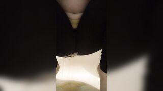 Squirt so wilde into ebony yoga lingerie - Soak african leggins getting soak after rough load of squirt