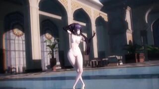 【MMD R-eighteen SEX DANCE】MONA DANCING GETS NUDE AND SHOWS HER BOOBS AND HER BOOTY BAE DANCE ホットな女の子[MMD]