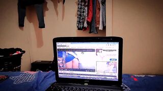 Sex-crazed stepbrother sees his sister porn together and ends up
