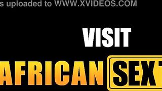 Young african ebony first dick encounter fills her mouth