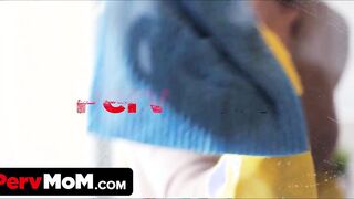 PervMom - Long Breasts Blonde Stepmom Helps His Injured Barely Legal