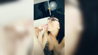 Blowing long Cock, feel so perfect