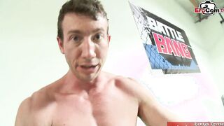 BBW with glasses banged! inside her african Nylons with the