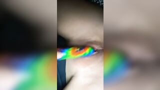 Thick tight twat mixed women plays with her cunt solo.