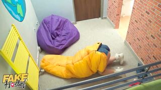 Fake Hostel - Huge jugs thicc dark hair gets her long
