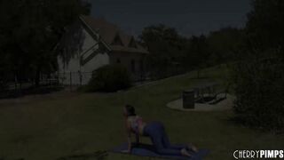 Huge Jugs Cougar Eve Marlowe Finds A Voyeur Jerking Off