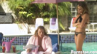 Babe Crazy Sexy Autumn Bliss Blows Stud's Big Cock Outdoor