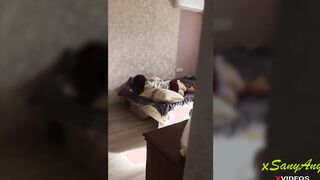 CUMming on Step Sister's blonde Hair while she was Having Fun
