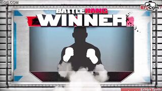 Petite turkish dark hair 19 year old fucks inside a boxing ring