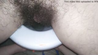 pee and hand job on the bathroom. My sexsual stepmom took