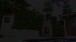 Incredible blonde with natural boobs is fuck inside the pool