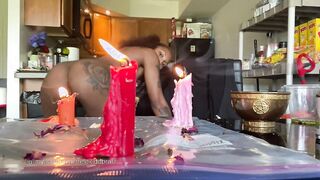oishiitheebrat~Slim thick african bratty twerking and play