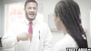 African Athlete Kira Noir Gets Tricked Inside Sex By Perv