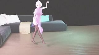 【MMD R-18 yo SEX DANCE】HAKU YUMMY BUTT SWEET LONG PERVERSE BUTT EXTREME SATISFACTION おいしいお尻 [MMD]