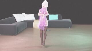 【MMD R-18 yo SEX DANCE】HAKU YUMMY BUTT SWEET LONG PERVERSE BUTT EXTREME SATISFACTION おいしいお尻 [MMD]