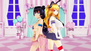 【MMD R-19 year old SEX DANCE】TASTY TEMPTATION INSANE BUTT PERVERSE SWEET SATISFACTION ホットお尻 [MMD]
