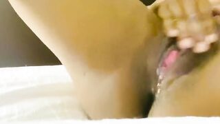 Black Vagina Squirt into Hotel