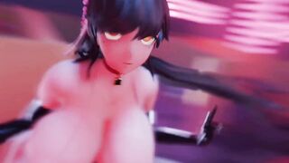 【MMD R-teens SEX DANCE】SIRIUS EXITED DANCING HOTTIE SHOWS HER LONG TITS[ホットな女の子MMD R-18]