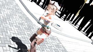 【MMD R-teenie SEX DANCE】PERFECT LONG BOOTY BEAUTY ASS WITH HUNGER FOR PENIS おいしいお尻 [MMD]