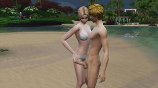 Tsunade screwed on the beach
