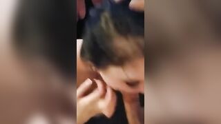 HotWife blowing me while hubby watches