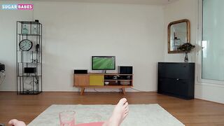 I love to suck my hubby cock when he see Champions League