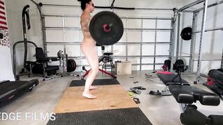 Join me for sweaty nude gym time