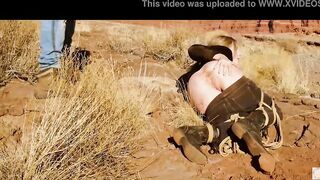 Huge-booty blonde gets her asshole whipped, then gets hard anal