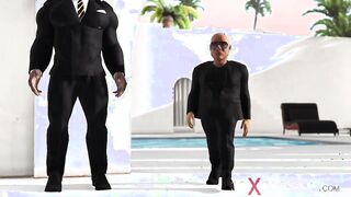 Crazy Hot hot girls got screwed by big ebony dicks outside