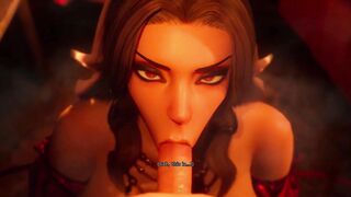 Lovely Fellatio Herba Under the Witch | Long Booty | Long Boobies