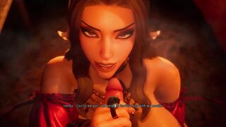 Lovely Fellatio Herba Under the Witch | Long Booty | Long Boobies