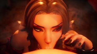 Lovely Fellatio Herba Under the Witch | Long Booty | Long Boobies