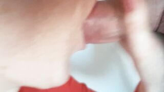 Voluptuous fellatio and cum inside mouth