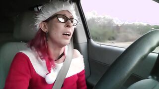 Xmas driving Masturbation